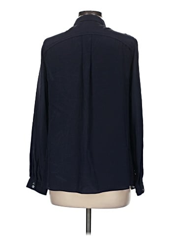 Poetry Long Sleeve Silk Top (view 2)