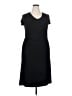J. Peterman Solid Black Casual Dress Size 18 - photo 1