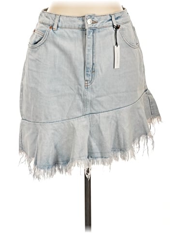 Topshop Denim Skirt (view 1)