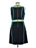 Etcetera Color Block Teal Cocktail Dress Size 6 - photo 2