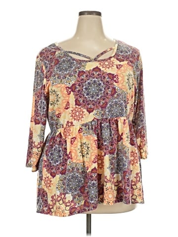 KRISTIN NICOLE 3/4 Sleeve Blouse (view 1)