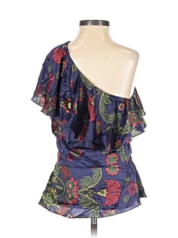 French Connection Short Sleeve Silk Top (view 2)