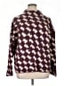 Ann Taylor Houndstooth Burgundy Turtleneck Sweater Size XL - photo 1