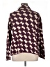 Ann Taylor Houndstooth Burgundy Turtleneck Sweater Size XL - photo 2