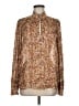 The Kooples Paisley Brown Long Sleeve Blouse Size Med (2) - photo 1