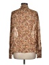 The Kooples Paisley Brown Long Sleeve Blouse Size Med (2) - photo 2
