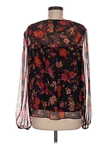 Jade Long Sleeve Silk Top (view 2)