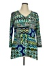 Peck & Peck Teal 3/4 Sleeve Blouse Size XL - photo 1