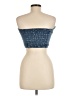Refuge Blue Sleeveless Button-Down Shirt Size M - photo 2