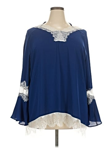 NY Collection 3/4 Sleeve Blouse (view 1)