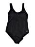 Hurley Solid Black One Piece Swimsuit Size XL - photo 1