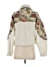 Cider 100% Polyester Floral Ivory Pullover Sweater Size S - photo 2