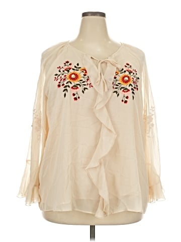 Cato 3/4 Sleeve Blouse (view 1)