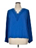 Alfani 100% Polyester Blue 3/4 Sleeve Blouse Size XL - photo 1