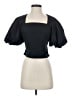 FRAME Solid Black Short Sleeve Top Size XS - photo 1