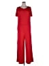 Zenana Solid Red Jumpsuit Size 1X - photo 1