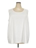 Catherines White Sleeveless T-Shirt Size 3X - photo 1