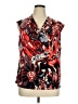 Kasper Red Sleeveless Blouse Size XL - photo 1