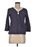 DRA 100% Cotton Blue 3/4 Sleeve Top Size M - photo 1