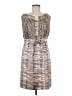 Etcetera 100% Silk Tweed Tan Casual Dress Size 8 - photo 1