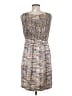 Etcetera 100% Silk Tweed Tan Casual Dress Size 8 - photo 2