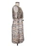 Etcetera 100% Silk Tweed Tan Casual Dress Size 8 - photo 4