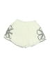 Zara 100% Cotton Hearts Ivory Shorts Size 3 - photo 2