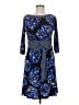 Alfani Paisley Blue Casual Dress Size M - photo 1
