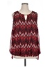AGB Red Sleeveless Blouse Size 1X - photo 1