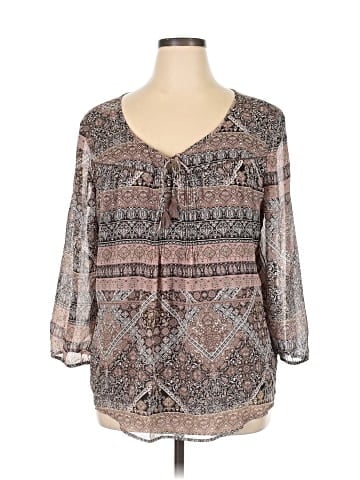 St. John's Bay 3/4 Sleeve Blouse (view 1)