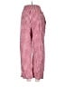 Unbranded 100% Rayon Checkered-gingham Red Casual Pants Size S - photo 2