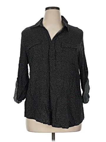 Spense 3/4 Sleeve Button-Down Shirt (view 1)