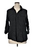 Spense 100% Viscose Polka Dots Black 3/4 Sleeve Button-Down Shirt Size XL - photo 1