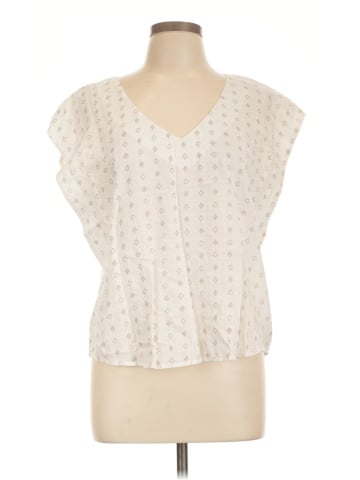 a.n.a. A New Approach Short Sleeve Blouse (view 1)