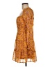 Mi ami 100% Polyester Paisley Orange Casual Dress Size M - photo 5