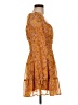 Mi ami 100% Polyester Paisley Orange Casual Dress Size M - photo 4