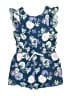 Tea 100% Cotton Floral Blue Dress Size 14 - photo 1
