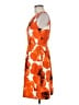 Etcetera Print Orange Cocktail Dress Size 6 - photo 5