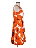Etcetera Print Orange Cocktail Dress Size 6 - photo 4