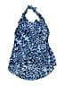 Magicsuit Print Blue Swimsuit Top Size 12 - photo 1