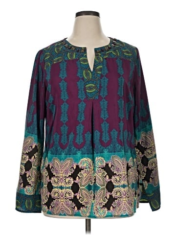 Figueroa & Flower Long Sleeve Blouse (view 1)