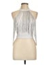 Shein Silver Sleeveless Blouse Size L - photo 1