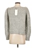 LoveShackFancy Metallic Silver Wool Pullover Sweater Size XS - photo 2