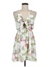 Missguided Floral White Casual Dress Size 8 - photo 1