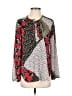 Libby Edelman Red Long Sleeve Blouse Size S - photo 1