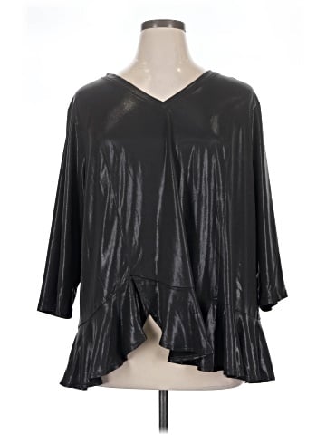 Attitudes by Renee 3/4 Sleeve Blouse (view 1)