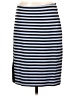J. McLaughlin Stripes Blue Casual Skirt Size 4 - photo 1