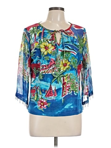 Forbidden 3/4 Sleeve Blouse (view 1)