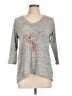 SJS Gray 3/4 Sleeve Top Size L - photo 1