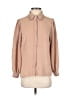 Notations 100% Polyester Solid Tan Long Sleeve Blouse Size S - photo 1